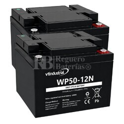 2 Bater�as Movilidad WP50-12N | AGM 12 Voltios 50 Amperios VT